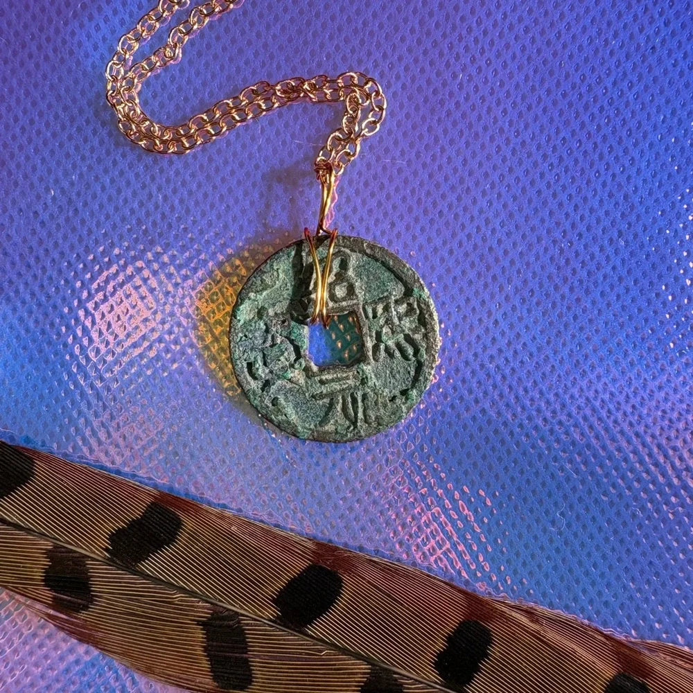 Ancient Coin Pendant Necklace - Picture 2 of 3
